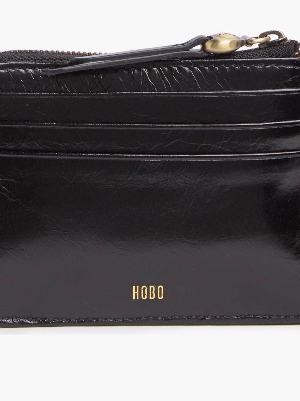 NWT HOBO Black Leather Wallet Cardholder - Picture 2 of 8